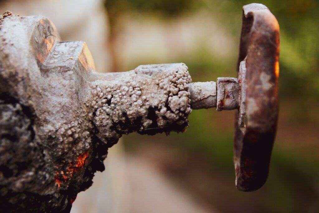 rusty tap