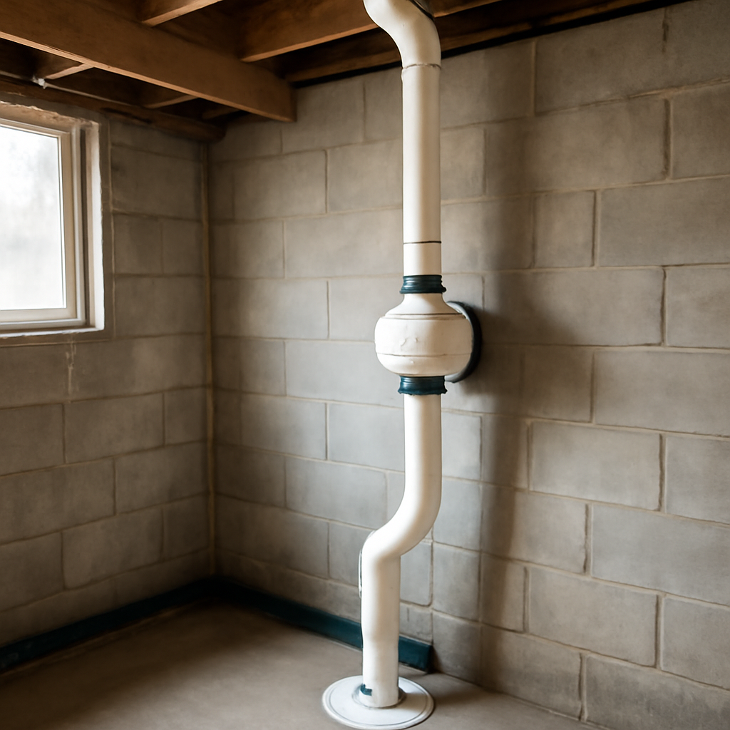 Radon basement system
