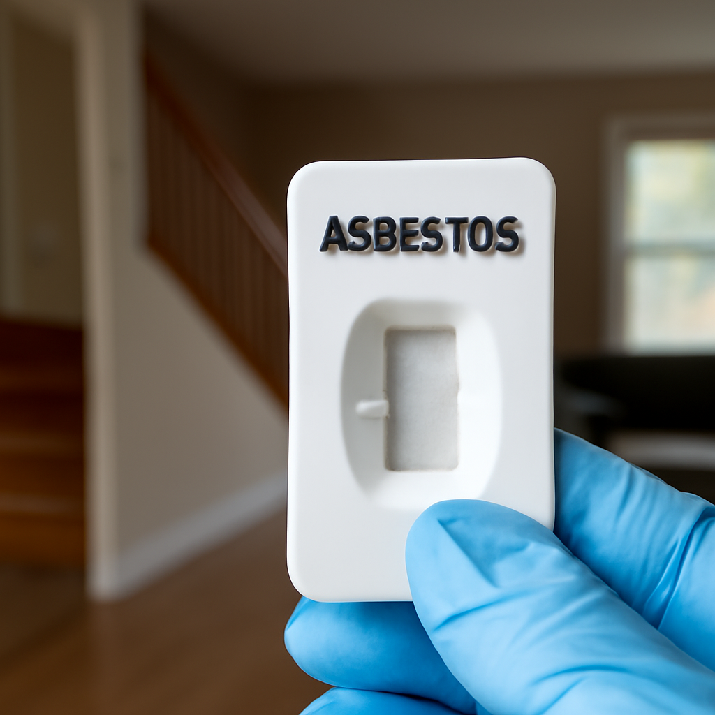 Test tile for asbestos