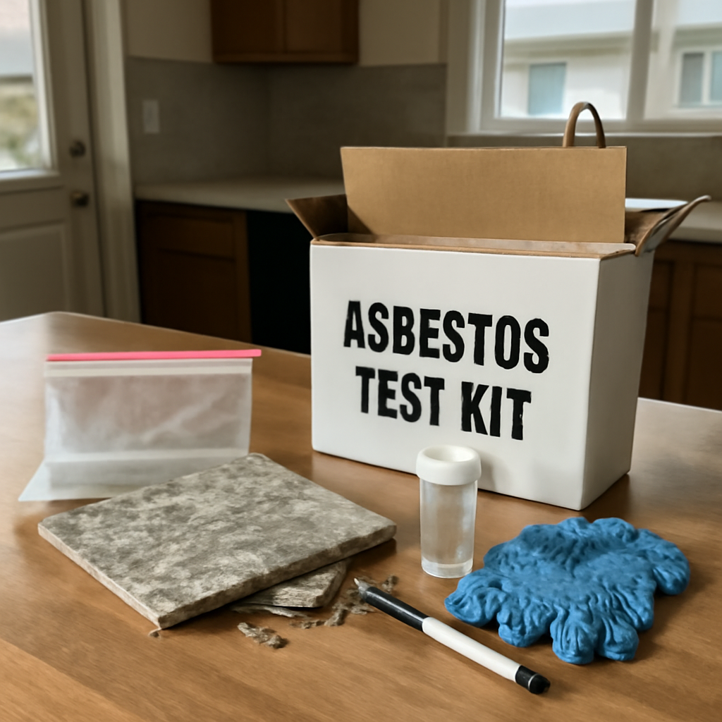Asbestos tile testing kit