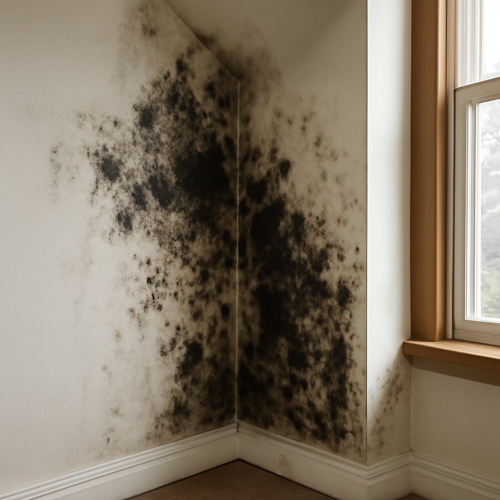 Black mold from water