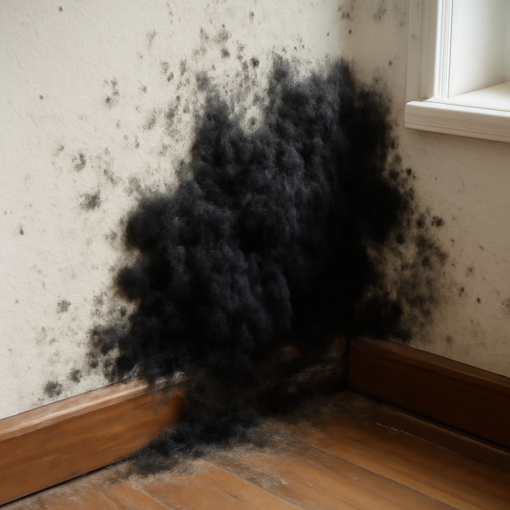 Black furry mold