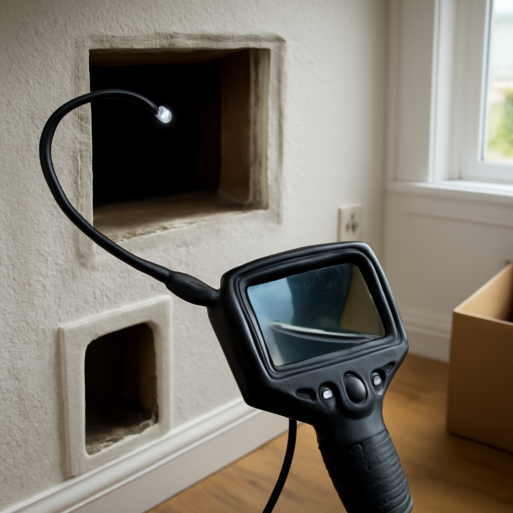 Borescope with articulating head