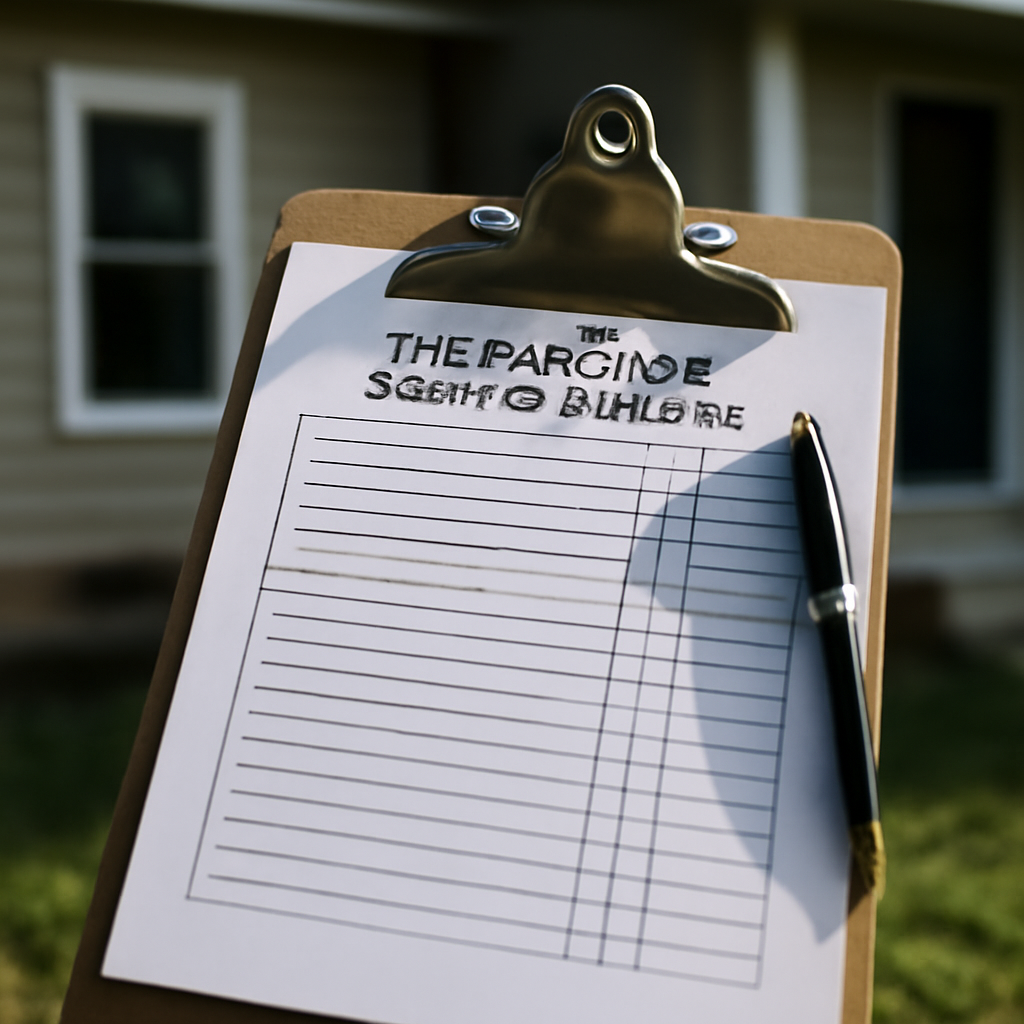 Pre purchase inspection checklist