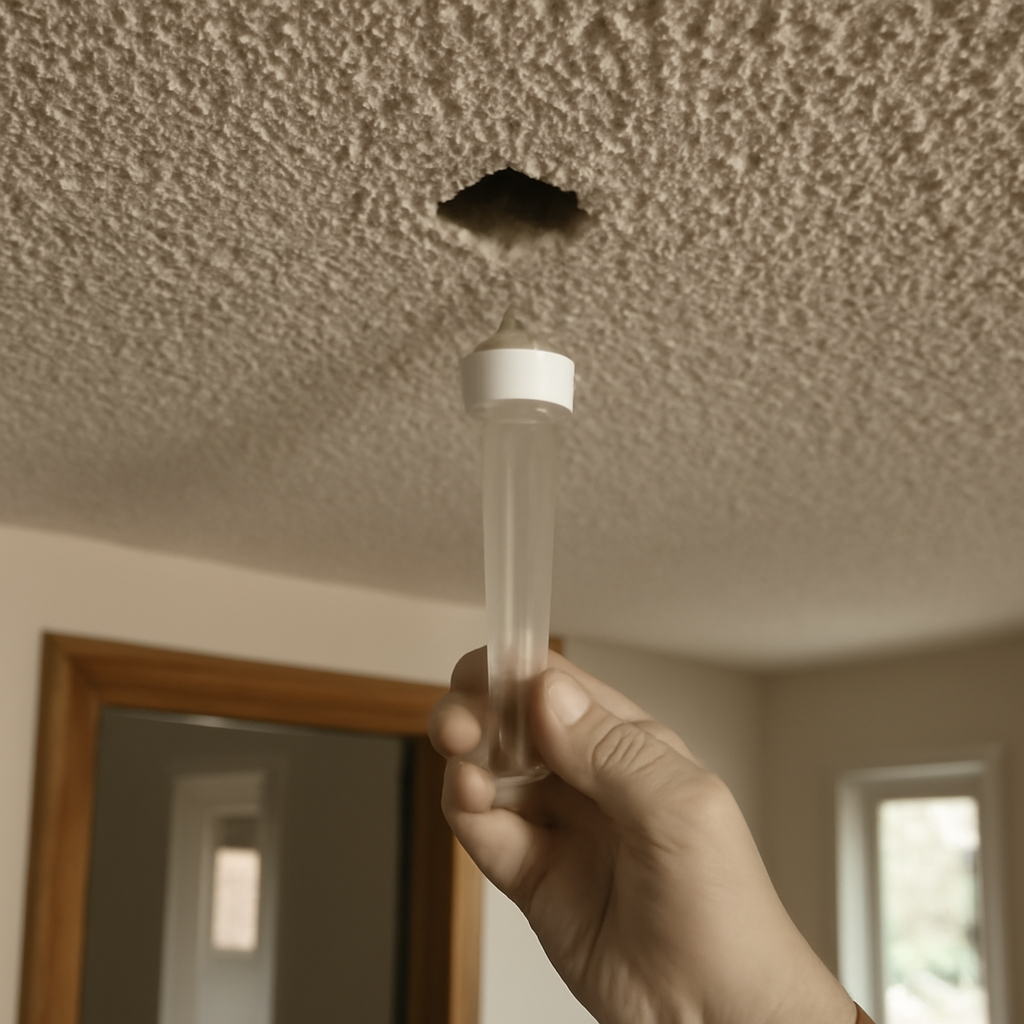 Asbestos test popcorn ceiling