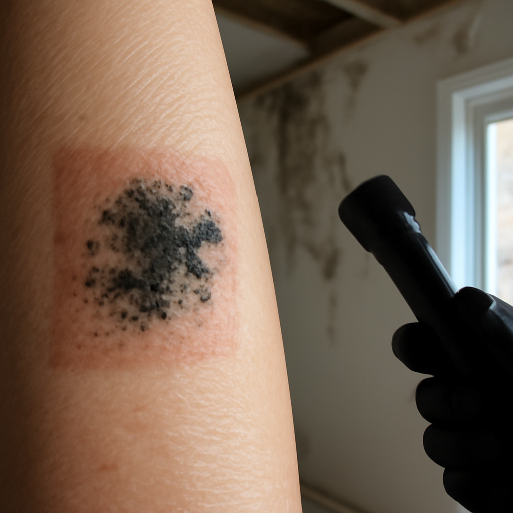 Black mold on skin pictures