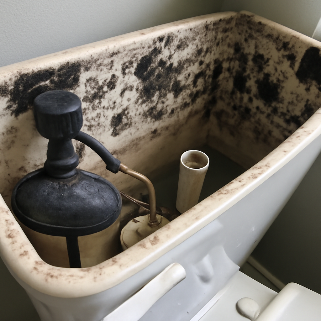 Black mold in toilet tank