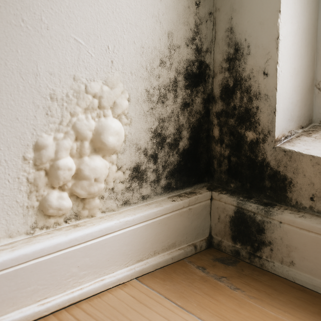 White mold vs black mold