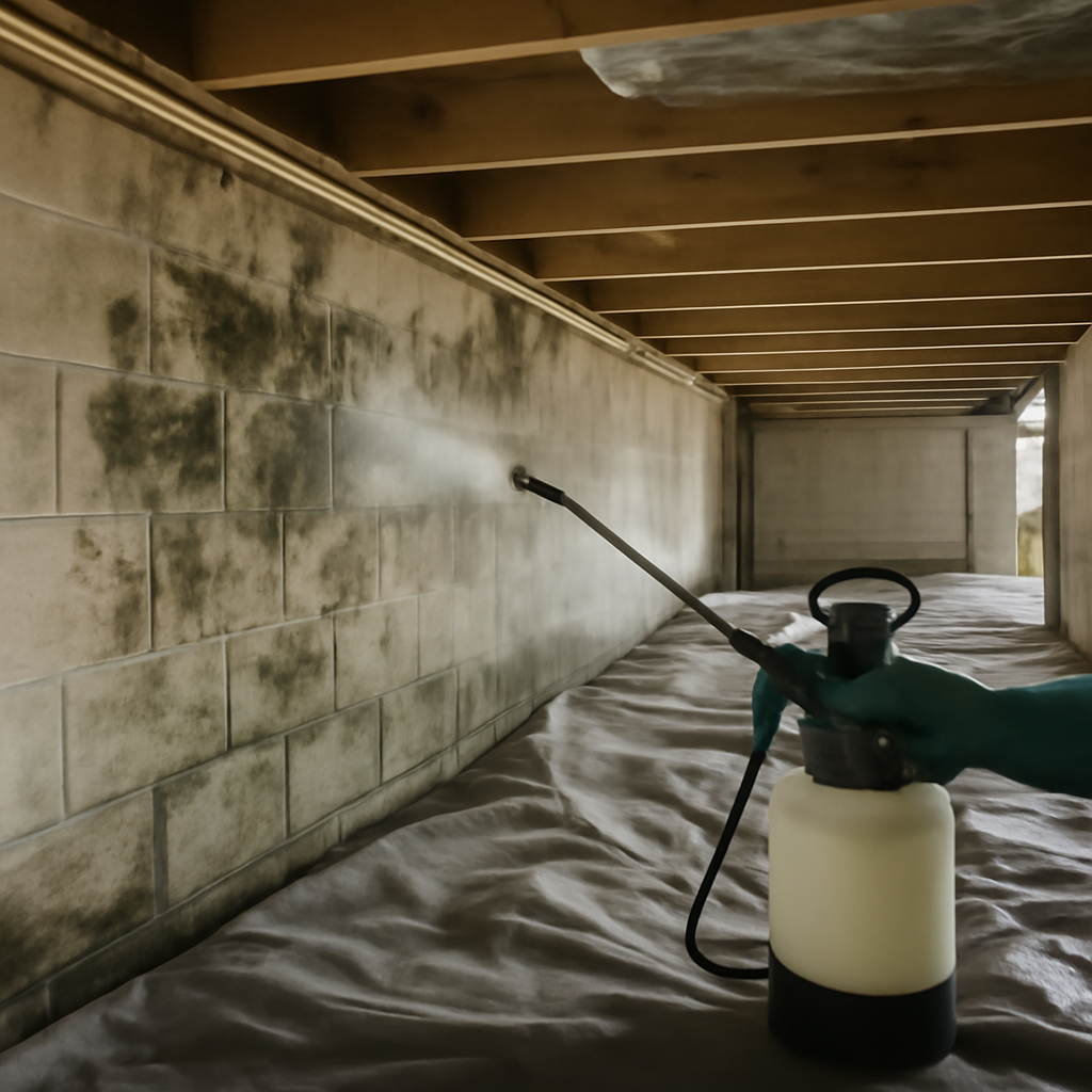 Crawlspace mold remediation
