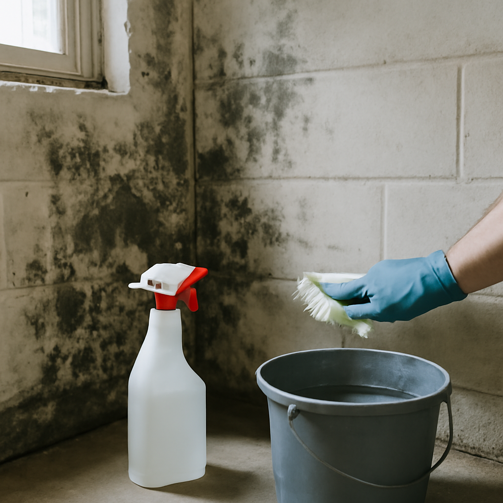 How to remove mold from basement walls