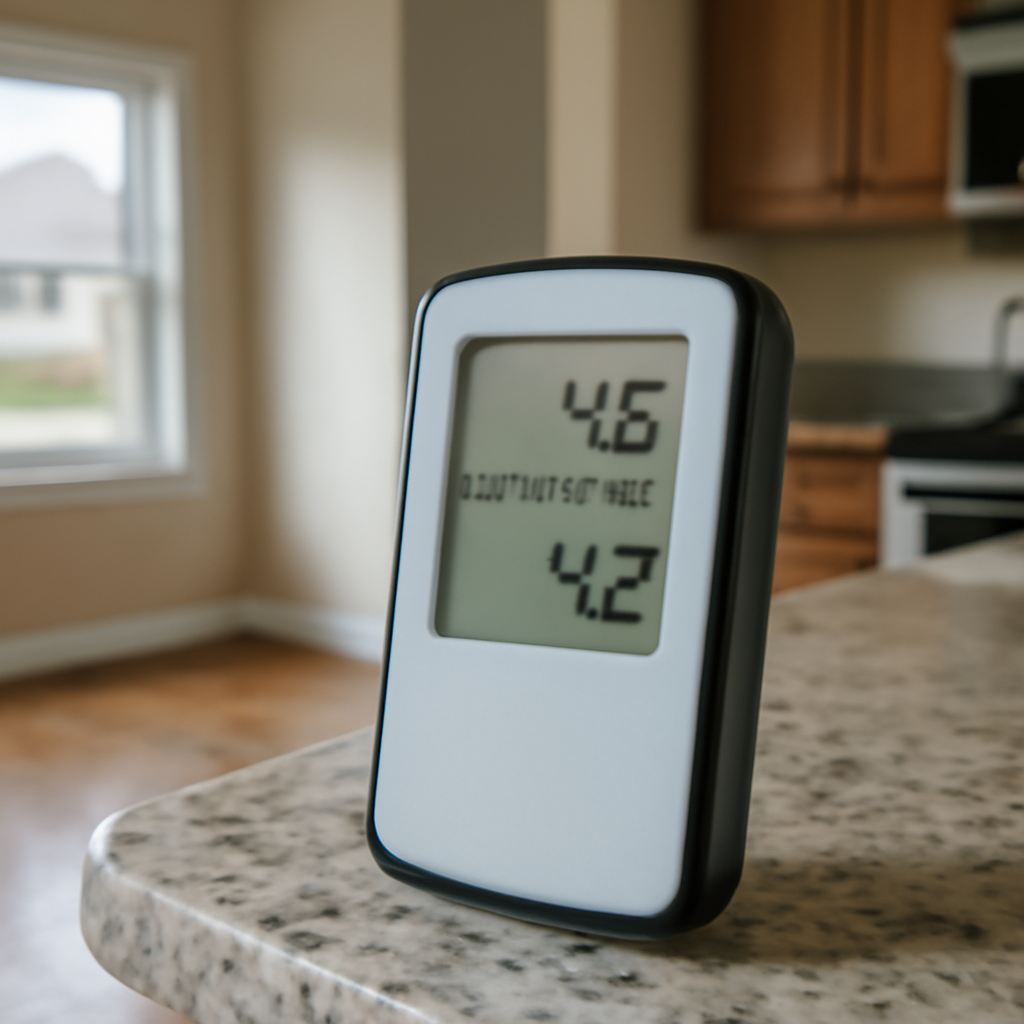 Radon readings in homes