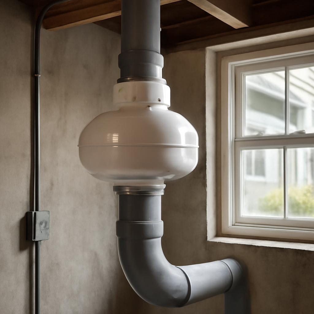 Quiet radon fan