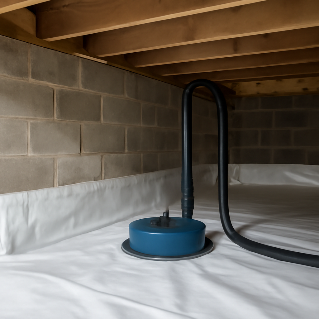 Crawl space moisture control