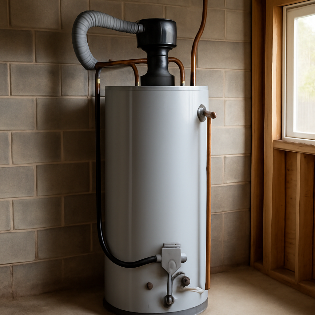 Power vent water heater