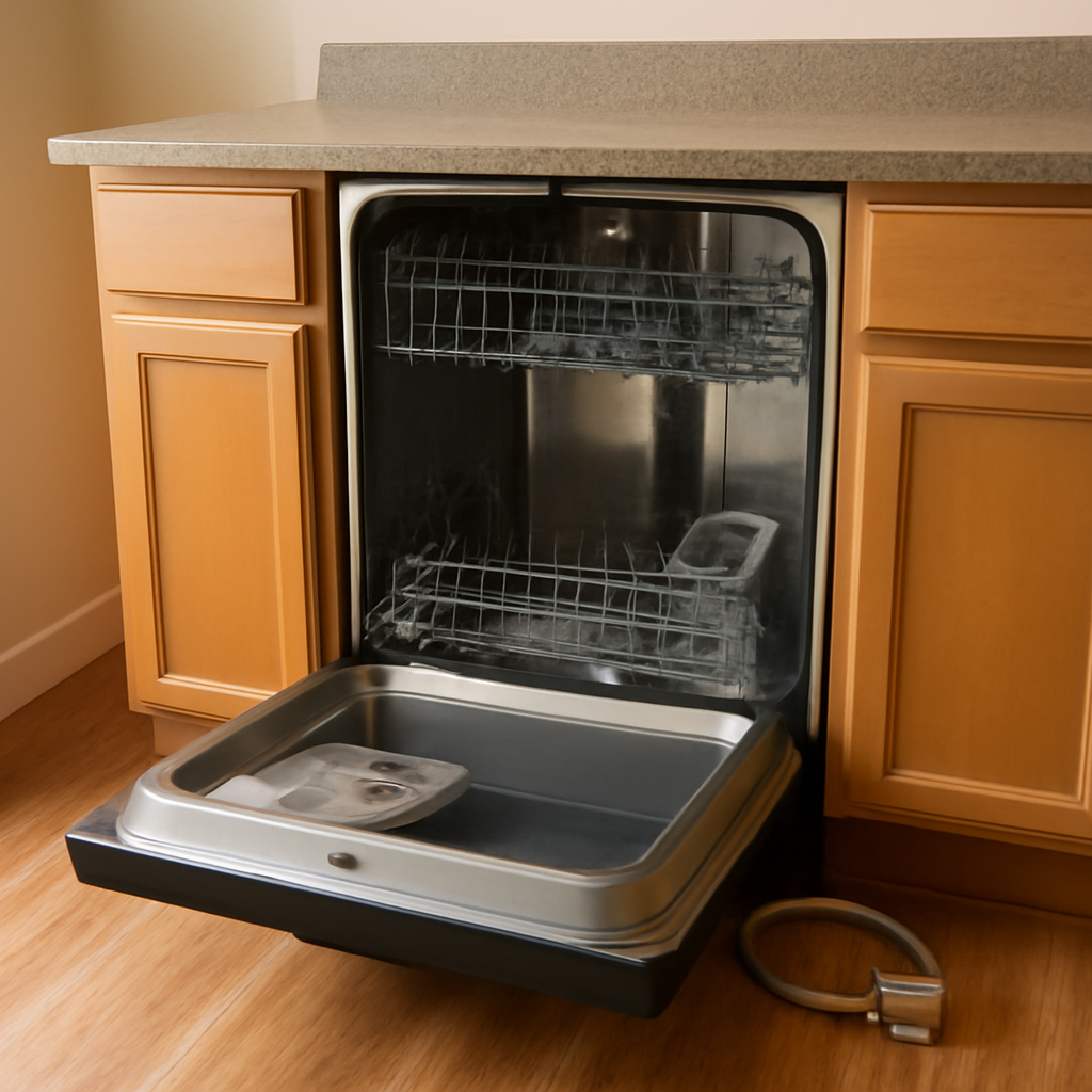Hard wired dishwasher